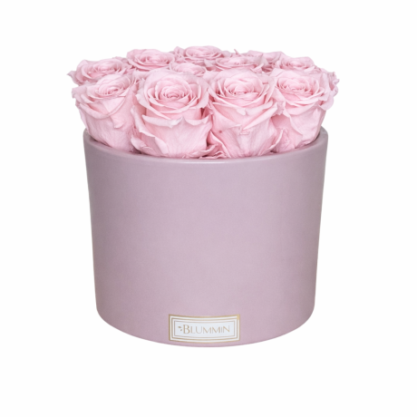 13 ROSES - PINK CERAMIC WITH BRIDAL PINK ROSES