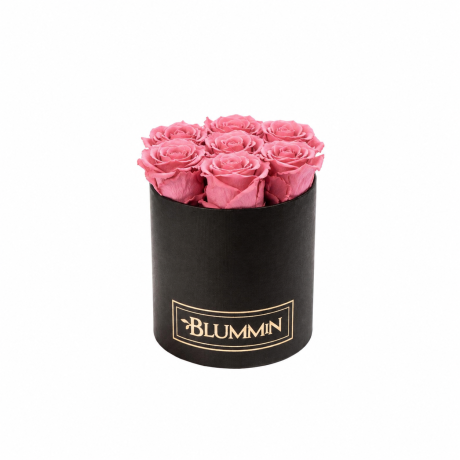 SMALL CREAMY BOX WITH ORANGE ROSES