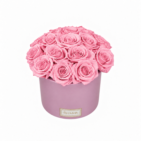 Kauasäilivad 15 roosat roosi roosas keraamikas bukett (Bridal Pink)