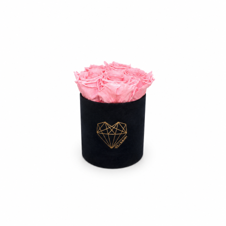 -30% MIDI HEART MUST SAMETKARP BRIGHT PINK KAUASÄILIVATE ROOSIDEGA