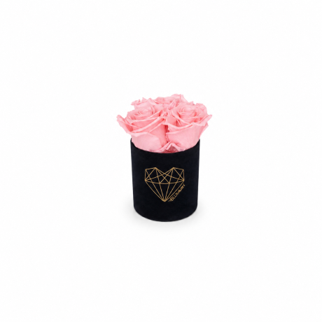 -30% XS HEART MUST SAMETKARP BRIGHT PINK KAUASÄILIVATE ROOSIDEGA