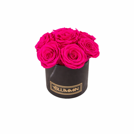 BUKETT 7 ROOSI - MIDI MUST MARMORKARP ERKROOSADE ROOSIDEGA