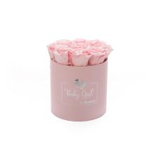 BABY GIRL - roosa karp BRIDAL PINK roosidega (MEDIUM - 9 roosiga)