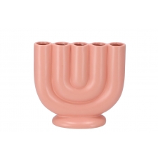 -50% PEACH VAAS "BALI VIKERKAAR" - 20 cm
