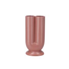 DUSTY PINK HAND MADE CERAMIC VASE BALI 26 cm