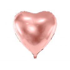 PINK HEART FOIL BALLOON - 61 cm