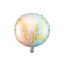 BOY OR GIRL FOIL BALLOON - 35 CM