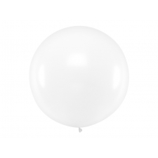 WHITE  JUMBO LATEX BALLOON - 100 cm