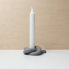-30% KNOT LIGHT GREY CANDLESTICK