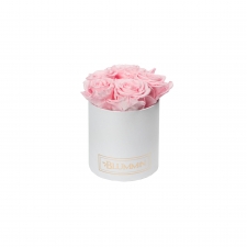 MIDI valge karp BRIDAL PINK roosidega