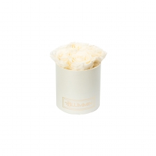 MIDI BLUMMIN CREAMY BOX WITH CHAMPAGNE ROSES