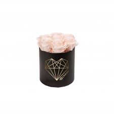 SMALL LOVE - BLACK BOX WITH ICE PINK ROSES