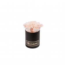 XS BLACK BOX WITH ICE PINK ROSES