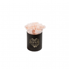 XS LOVE - BLACK BOX WITH ICE PINK ROSES
