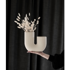 STRAVALLA BEIGE CERAMIC HGAND MADE VASE