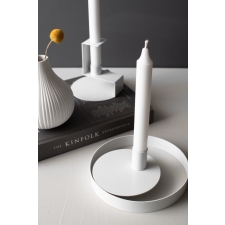    RINGAMÅLA WHITE METAL CANDLESTICK