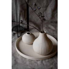 GRIMSHULT BEIGE CERAMIC TRAY 28 cm