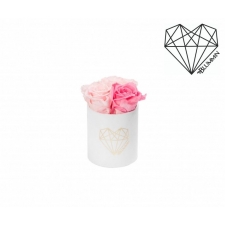 XS LOVE VALGE SAMETKARP BABY PINK & BRIDAL PINK ROOSIDEGA