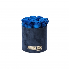 -20% PARIM ISA - MEDIUM TUMESININE SAMETKARP OCEAN BLUE KAUASÄILIVATE ROOSIDEGA