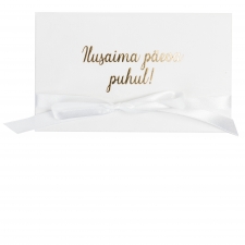 -40% ILUSAIMA PÄEVA PUHUL - VALGE KAART SAMETIST 