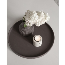 GRIMSHULT DARK CERAMIC TRAY 28 cm