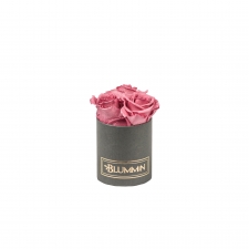 XS BLUMMIN DARK GREY BOX WITH VINTAGE PINK ROSES