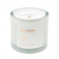 BLUMMIN WHITE SCENTED SOY WAX CANDLE 200g - No 8