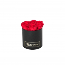 SMALL BLUMMiN - BLACK BOX WITH VIBRANT RED ROSES